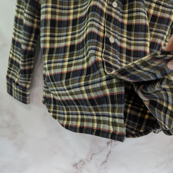 Everlane Shirt Mens Brown The Brushed Flannel Button Down Plaid Beech - Picture 11 of 13